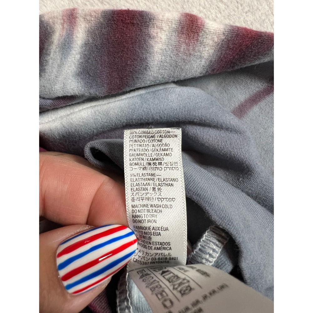 American Apparel Tie Dye Flare Leggings Grey High Waist Yoga Pants XS - Picture 5 of 8